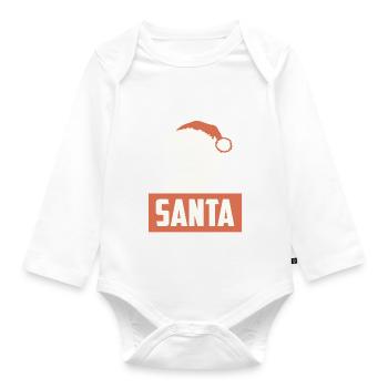 RETRO SANTA CHRISTMAS - Body Bébé bio manches longues - blanc - Devant