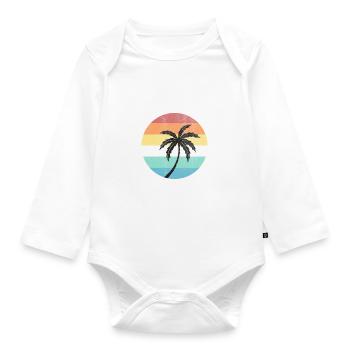 San Diego - Baby Bio-Langarm-Body - Weiß - Vorne