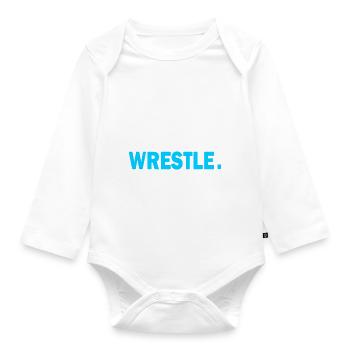 Eat Sleep Wrestle Repeat 1- Wrestling, Wrestle - Body Bébé bio manches longues - blanc - Devant