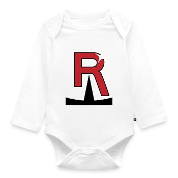 Team Rocket Stern - Baby Bio-Langarm-Body - Weiß - Vorne