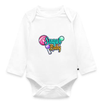Sugar baby - Organic Longsleeve Baby Bodysuit - white - Front