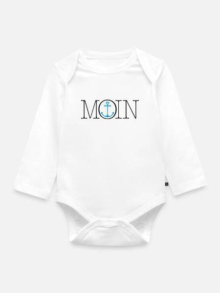 Moin & Anker - Baby Bio-Langarm-Body - Weiß