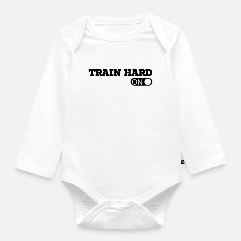 Workout - Baby Bio-Langarm-Body - Weiß