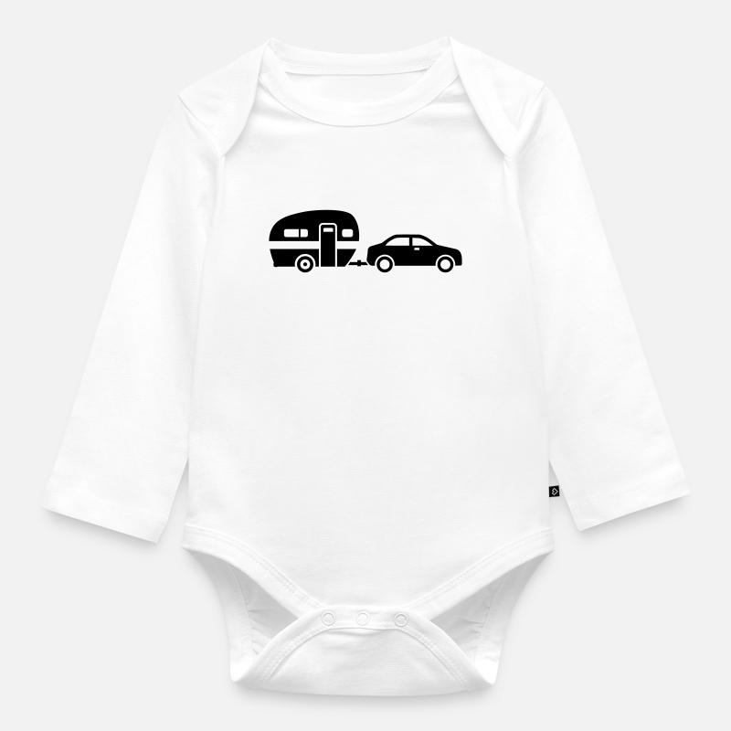 Caravane - Body Bébé bio manches longues - blanc