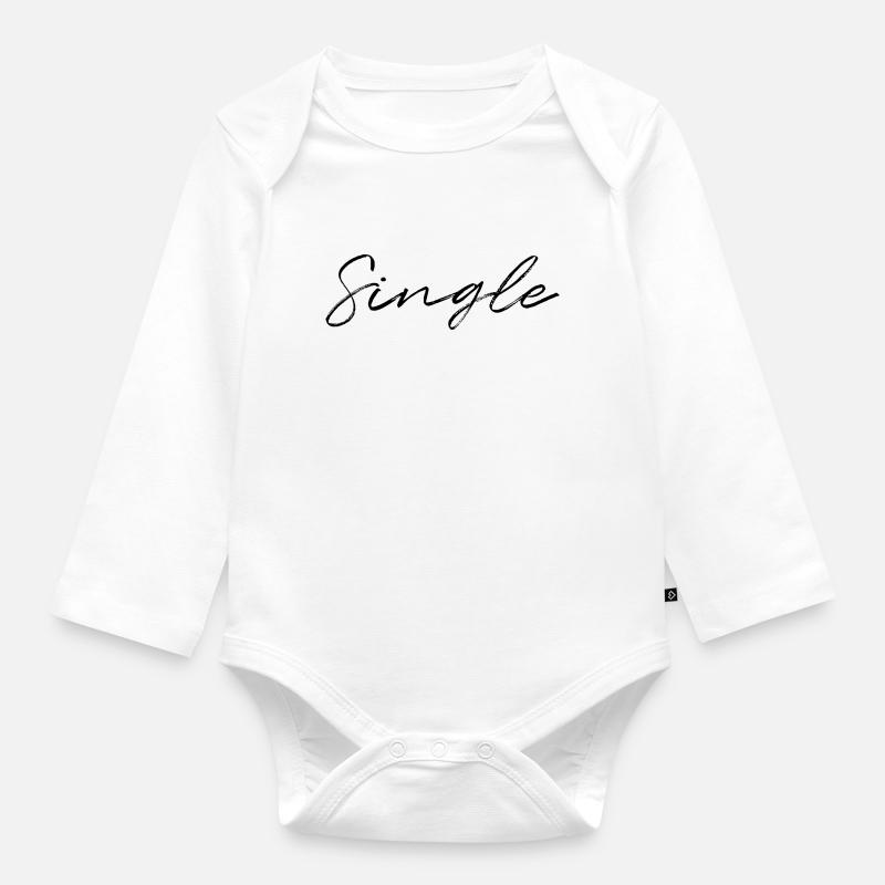 Single - Baby Bio-Langarm-Body - Weiß