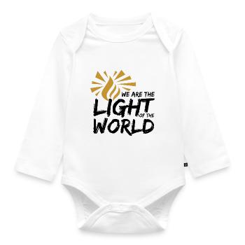 Licht der Welt N. - Baby Bio-Langarm-Body - Weiß - Vorne