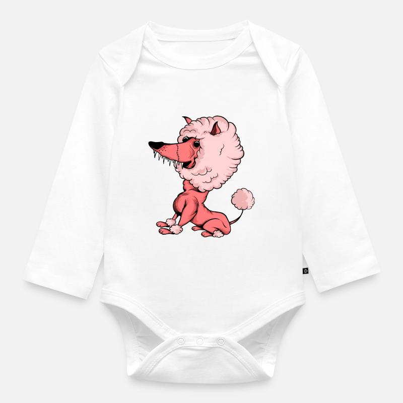 Chiens drôles 13 - Body Bébé bio manches longues - blanc