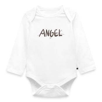 Angel - Baby Bio-Langarm-Body - Weiß - Vorne