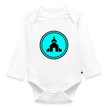 Kirche glaube - Baby Bio-Langarm-Body - Weiß - Vorne