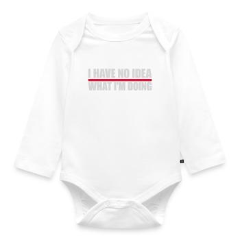 Aucune idée - Body Bébé bio manches longues - blanc - Devant