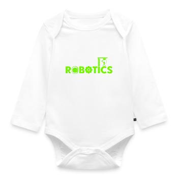 Robot Engineer Teacher Robotics Engineer - Organic Longsleeve Baby Bodysuit - white - Front