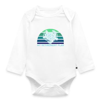 Turtle keeping Sea turtles Turtles - Organic Longsleeve Baby Bodysuit - white - Front