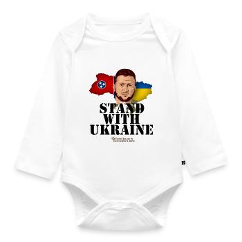 Ukraine Tennessee - Body Bébé bio manches longues - blanc - Devant