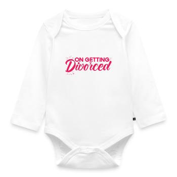 Divorce Divorced Divorced Gift - Organic Longsleeve Baby Bodysuit - white - Front