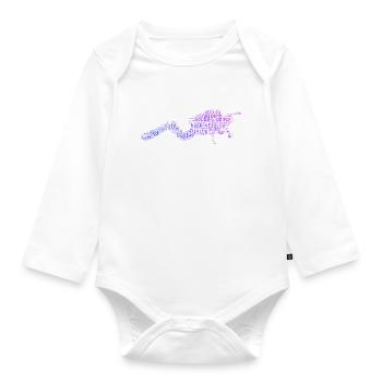 Diver Scuba Diver Scuba Diving - Organic Longsleeve Baby Bodysuit - white - Front
