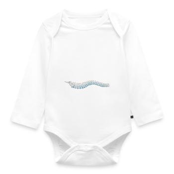 Méfiez Vous Des Ostéopathes Cadeau Humour - Body Bébé bio manches longues - blanc - Devant