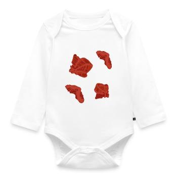 Boulder Griffe wie Korallen - Baby Bio-Langarm-Body - Weiß - Vorne