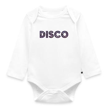 Disco - Organic Longsleeve Baby Bodysuit - white - Front