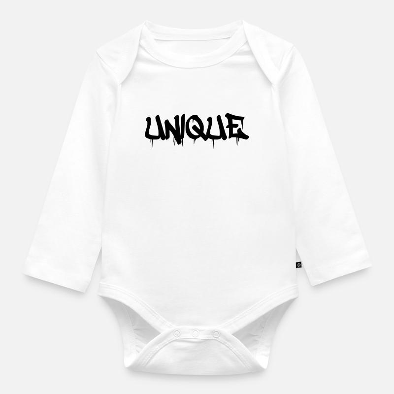unique - Baby Bio-Langarm-Body - Weiß