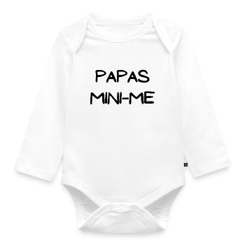 Papas little one - Baby Bio-Langarm-Body - Weiß - Vorne