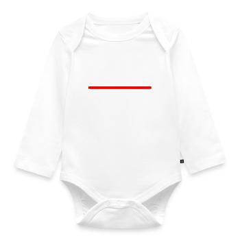 Konsumopfer Konsument Konsumieren Kaufsucht - Baby Bio-Langarm-Body - Weiß - Vorne