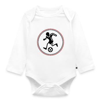 Soccer Player Soccer Player - Organic Longsleeve Baby Bodysuit - white - Front