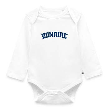Bonaire - Kralendijk - Karibik - Dutch Caribbean - Organic Longsleeve Baby Bodysuit - white - Front