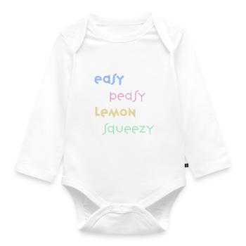 easy peasy - Organic Longsleeve Baby Bodysuit - white - Front
