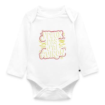 J'peux pas j'ai aviron - Body Bébé bio manches longues - blanc - Devant