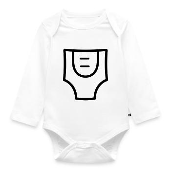 Layer - Organic Longsleeve Baby Bodysuit - white - Front