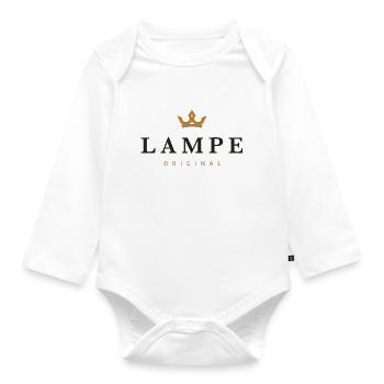 Lamp Original Family Logo - Organic Longsleeve Baby Bodysuit - white - Front