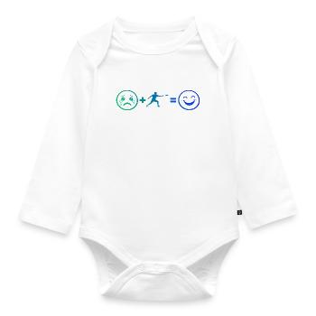 Ultimate Frisbee Geschenk für der Ultimate-Spieler - Baby Bio-Langarm-Body - Weiß - Vorne
