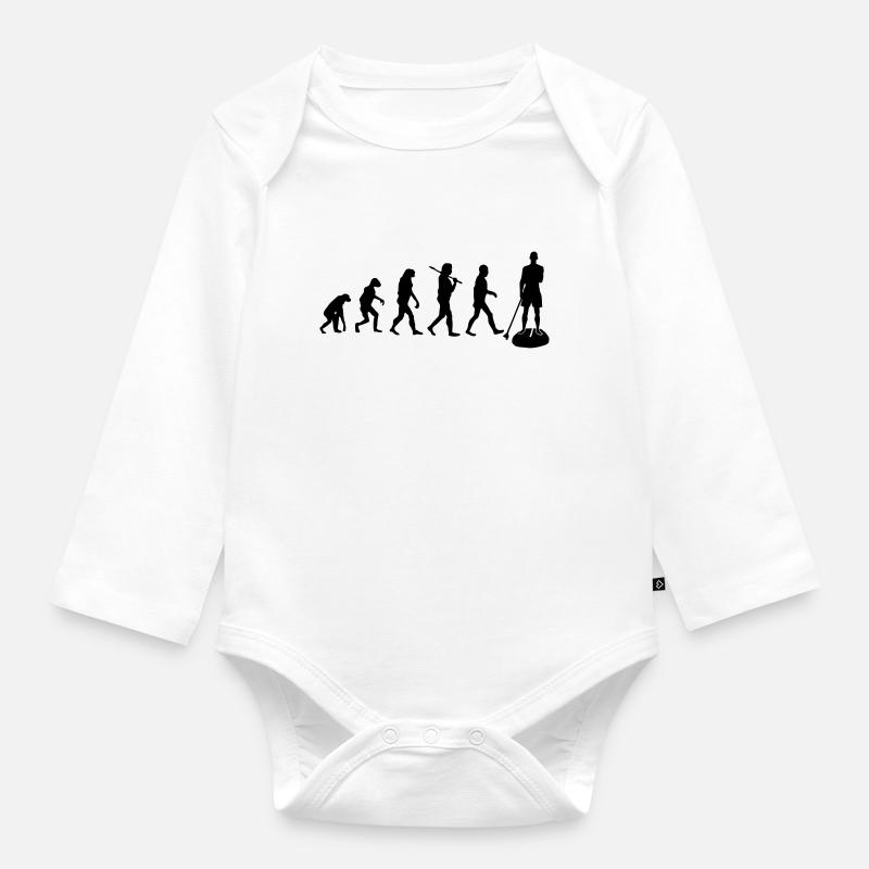 SUP Evolution Geschenk - Baby Bio-Langarm-Body - Weiß