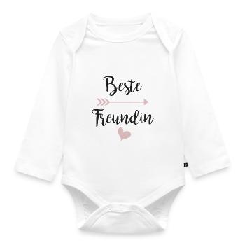 beste Freundin - Teil 2 - Baby Bio-Langarm-Body - Weiß - Vorne