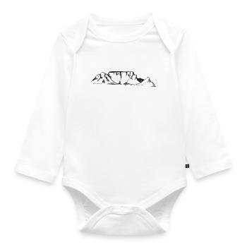 Africa Table Mountain Cape Town Gift idea - Organic Longsleeve Baby Bodysuit - white - Front