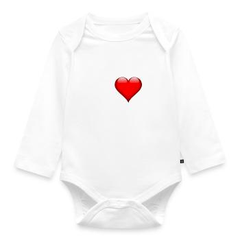 I Love Venice - Baby Bio-Langarm-Body - Weiß - Vorne