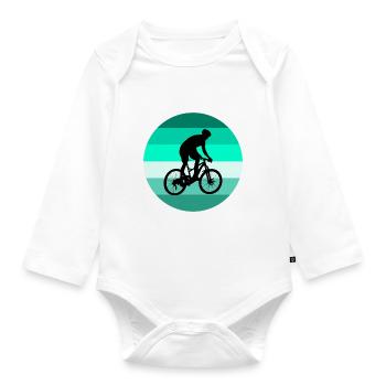 Downhill - Body Bébé bio manches longues - blanc - Devant