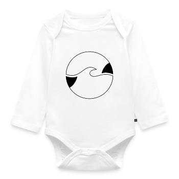 Wave - Organic Longsleeve Baby Bodysuit - white - Front