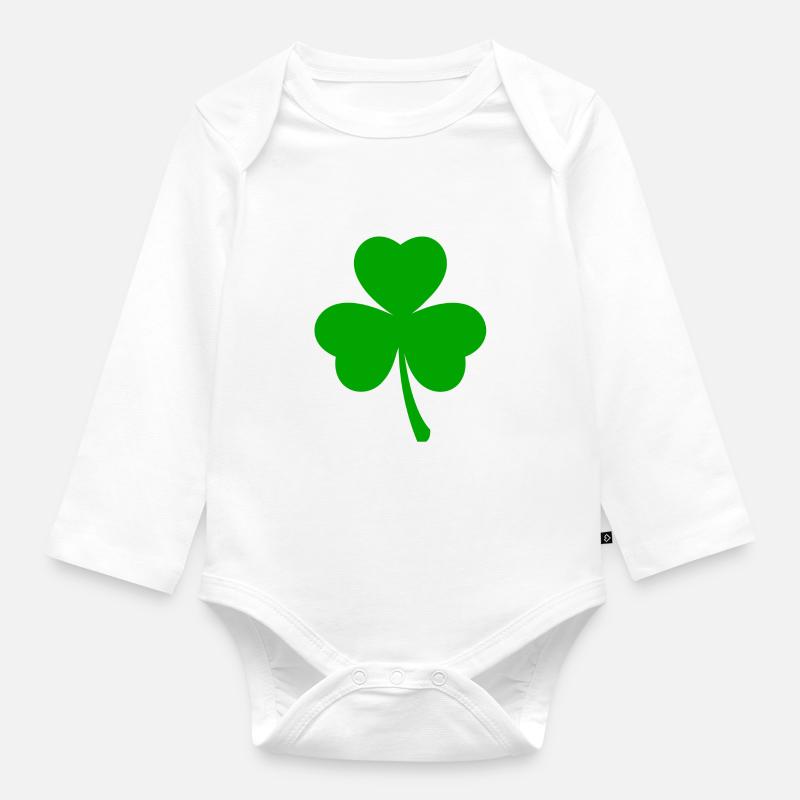 cloverleaf - Body Bébé bio manches longues - blanc