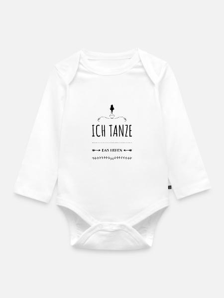 Tanzen Tänzer Tänzerin Tanzstil Geschenkidee - Baby Bio-Langarm-Body - Weiß