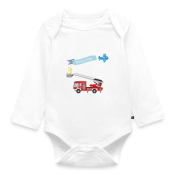 3ème anniversaire du service d'incendie - Body Bébé bio manches longues - blanc - Devant