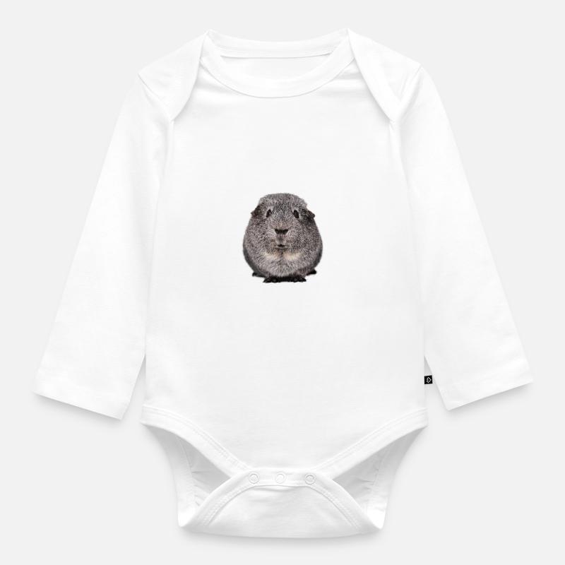 cobayes - Body Bébé bio manches longues - blanc