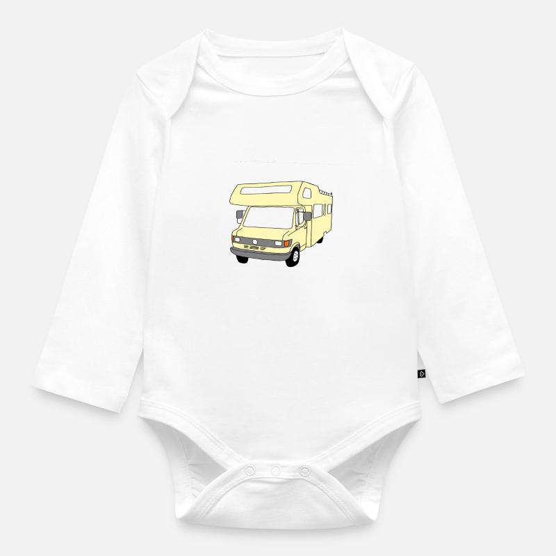 Caravanes - Body Bébé bio manches longues - blanc