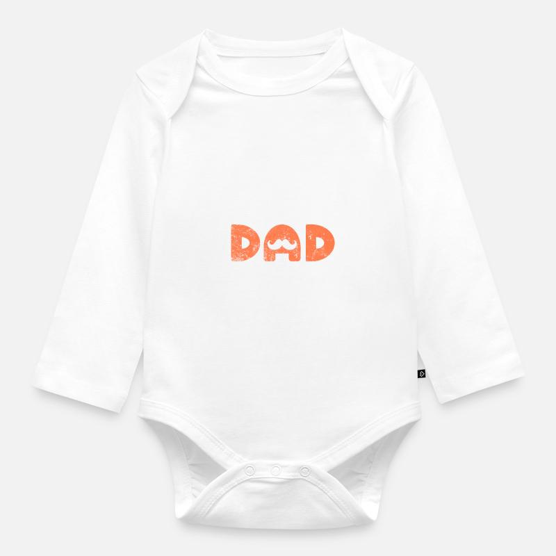 Bester Papa - Baby Bio-Langarm-Body - Weiß