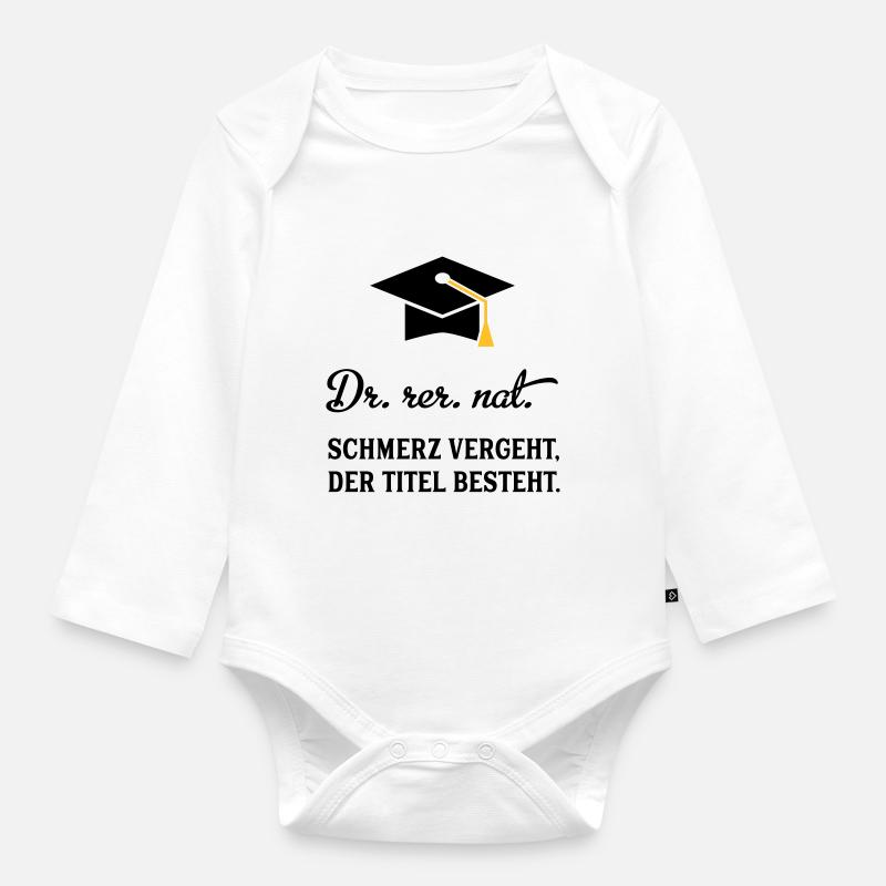 drrernat - Baby Bio-Langarm-Body - Weiß