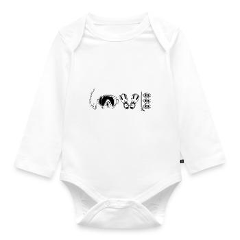Divers | Diving diving sport diving certificate gifts - Organic Longsleeve Baby Bodysuit - white - Front