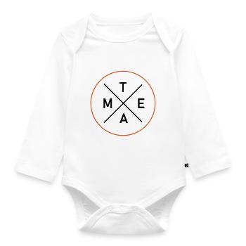 TEAM - Baby Bio-Langarm-Body - Weiß - Vorne