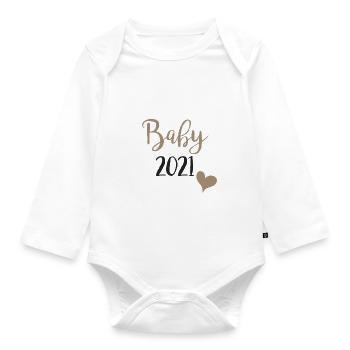 bébé 2021 - Body Bébé bio manches longues - blanc - Devant