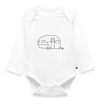 Caravan - Organic Longsleeve Baby Bodysuit - white - Front