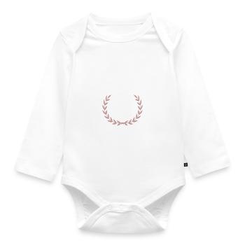 The Oxford Comma English Teacher Grammar Police - Organic Longsleeve Baby Bodysuit - white - Front